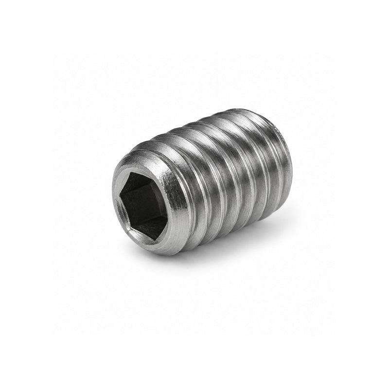 M5x4 Metric Stainless Steel A2 Cup Point Grub Screw 4mm Length 0.8mm Pitch