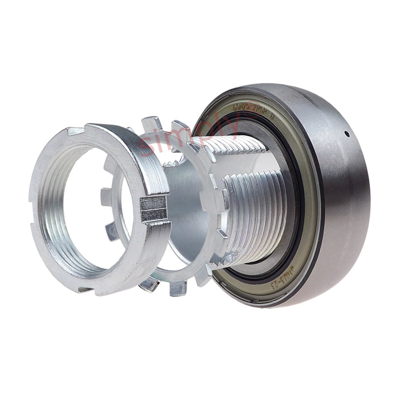 INA GSH25XL2RSRB Metric Spherical Outer Bearing Insert with RSR Seals and Adaptor Sleeve fits 25mm Shafts