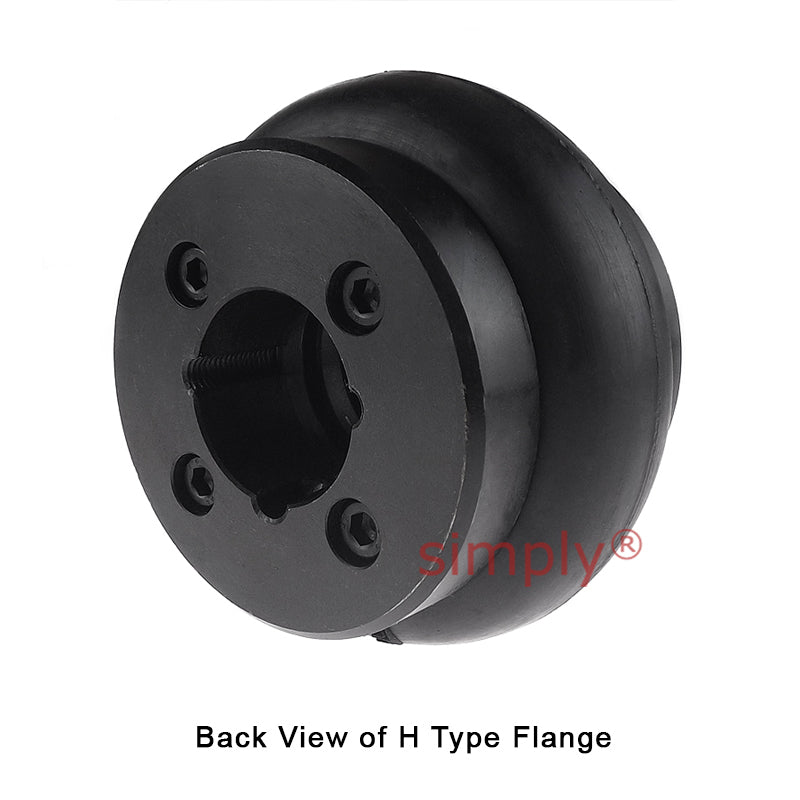 Major Brand F40H/F40H Outer Facing Taper Bores Type Tyre Drive Coupling Assembly with Fire Resistant Antistatic (F.R.A.S) Tyre