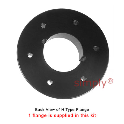 Major Brand F80H/F80B Outer Facing Taper Bore/Pilot Bored Tyre Drive Coupling Assembly with Natural Rubber Tyre