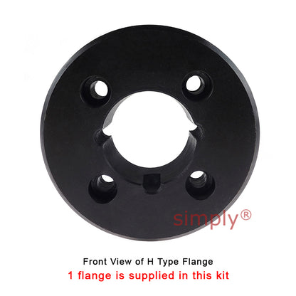 Major Brand F40H/F40B Outer Facing Taper Bore/Pilot Bored Tyre Drive Coupling Assembly with Natural Rubber Tyre