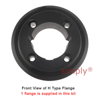 Major Brand F50H/F50B Outer Facing Taper Bore/Pilot Bored Tyre Drive Coupling Assembly with Fire Resistant Antistatic (F.R.A.S) Tyre