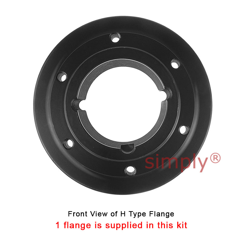 Major Brand F90H/F90B Outer Facing Taper Bore/Pilot Bored Tyre Drive Coupling Assembly with Natural Rubber Tyre