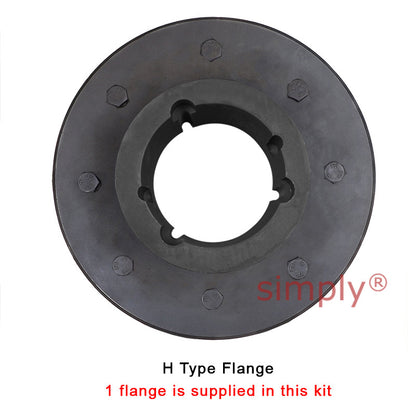 Major Brand F140H/F140F Inner/Outer Facing Taper Bores Type Tyre Drive Coupling Assembly with Natural Rubber Tyre