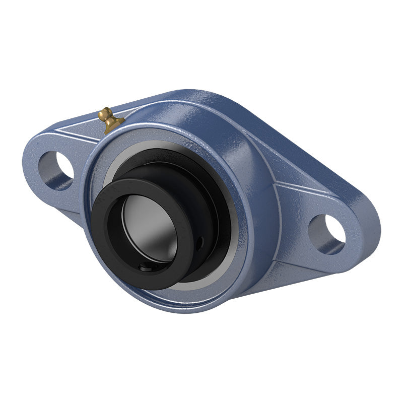 HCFL205-14 Imperial Two Bolt Cast Iron Oval Housing with 7/8 inch Eccentric Collar Insert