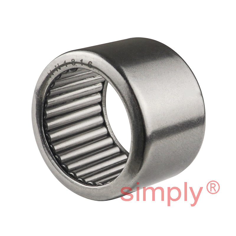 Budget HN1816 Open Ended Drawn Cup Type Full Complement Needle Roller Bearing 18x24x16mm