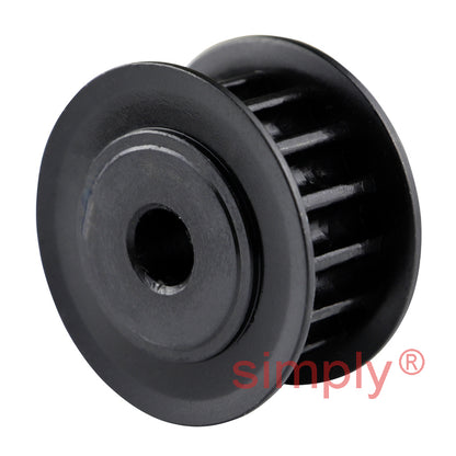 P15-5M-09F - 5mm Pitch 15 Tooth Flanged HTD Type Steel Pilot Bore Timing Pulley for 9mm Wide Belts