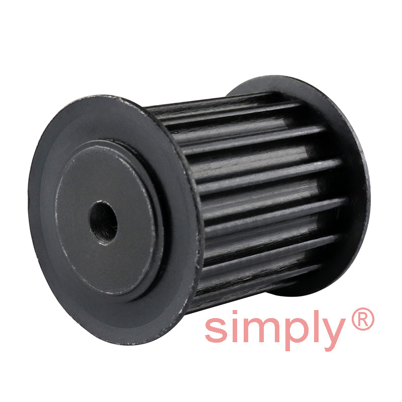 P16-5M-25F - 5mm Pitch 16 Tooth Flanged HTD Type Steel Pilot Bore Timing Pulley for 25mm Wide Belts
