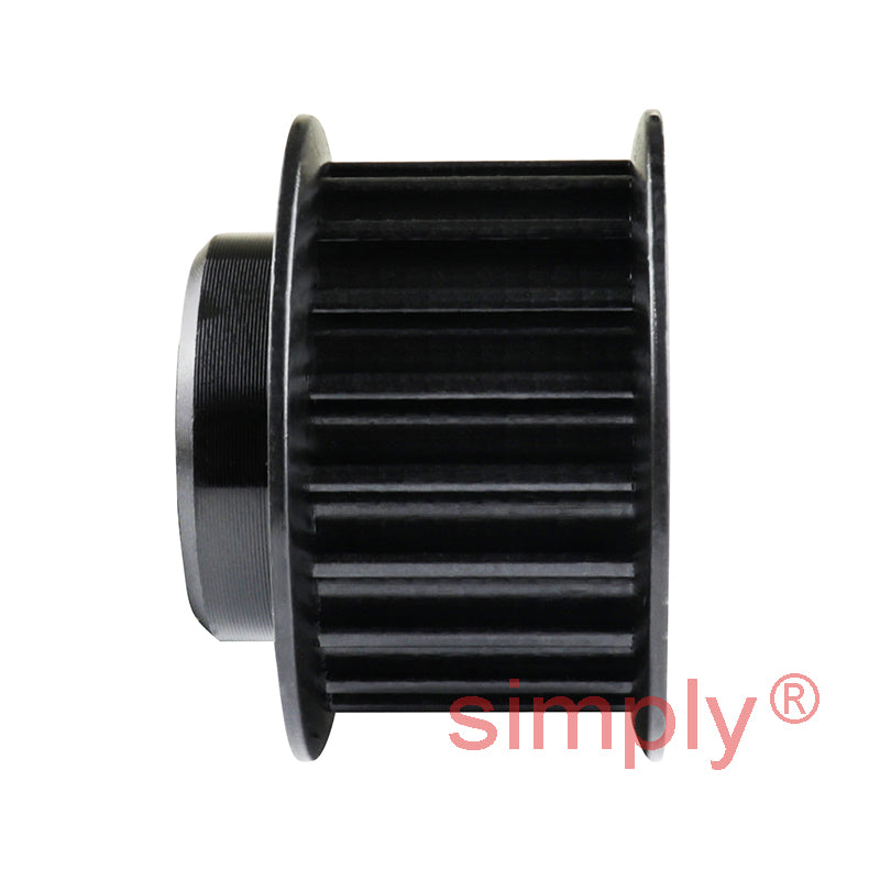 P20-5M-15F - 5mm Pitch 20 Tooth Flanged HTD Type Steel Pilot Bore Timing Pulley for 15mm Wide Belts