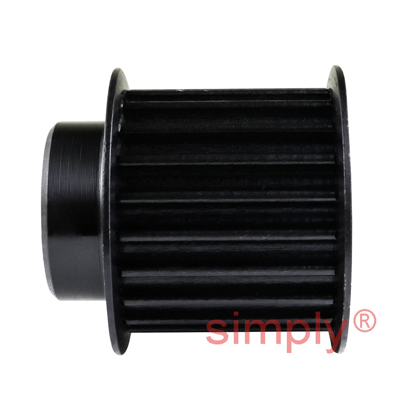 P21-5M-25F - 5mm Pitch 21 Tooth Flanged HTD Type Steel Pilot Bore Timing Pulley for 25mm Wide Belts