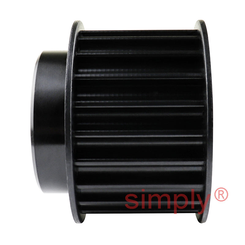 P22-8M-30F - 8mm Pitch 22 Tooth Flanged HTD Type Steel Pilot Bore Timing Pulley for 30mm Wide Belts