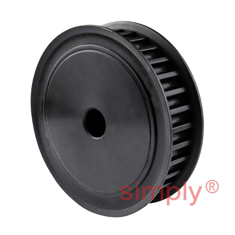 P24-5M-09F - 5mm Pitch 24 Tooth Flanged HTD Type Steel Pilot Bore Timing Pulley for 9mm Wide Belts