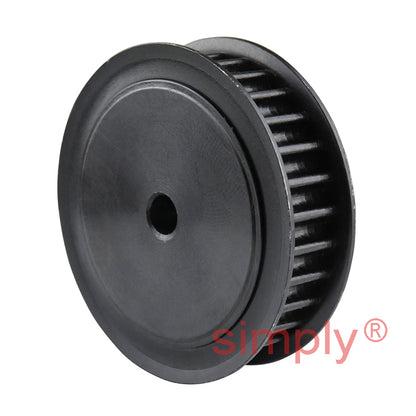 P30-5M-09F - 5mm Pitch 30 Tooth Flanged HTD Type Steel Pilot Bore Timing Pulley for 9mm Wide Belts
