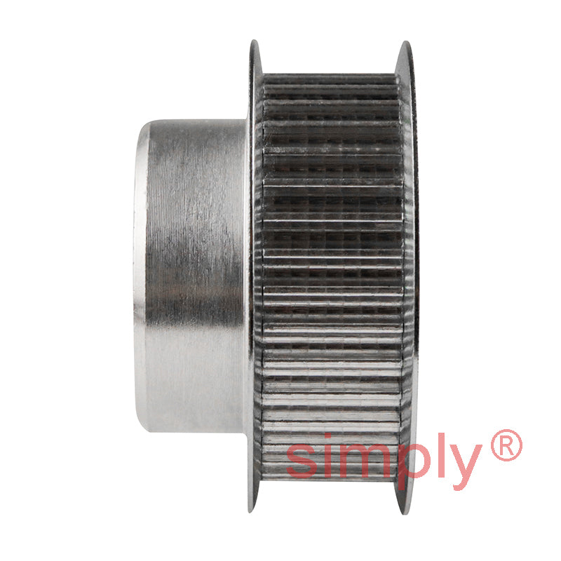 P36-3M-09F - 3mm Pitch 36 Tooth Flanged HTD Type Aluminium Pilot Bore Timing Pulley for 9mm Wide Belts