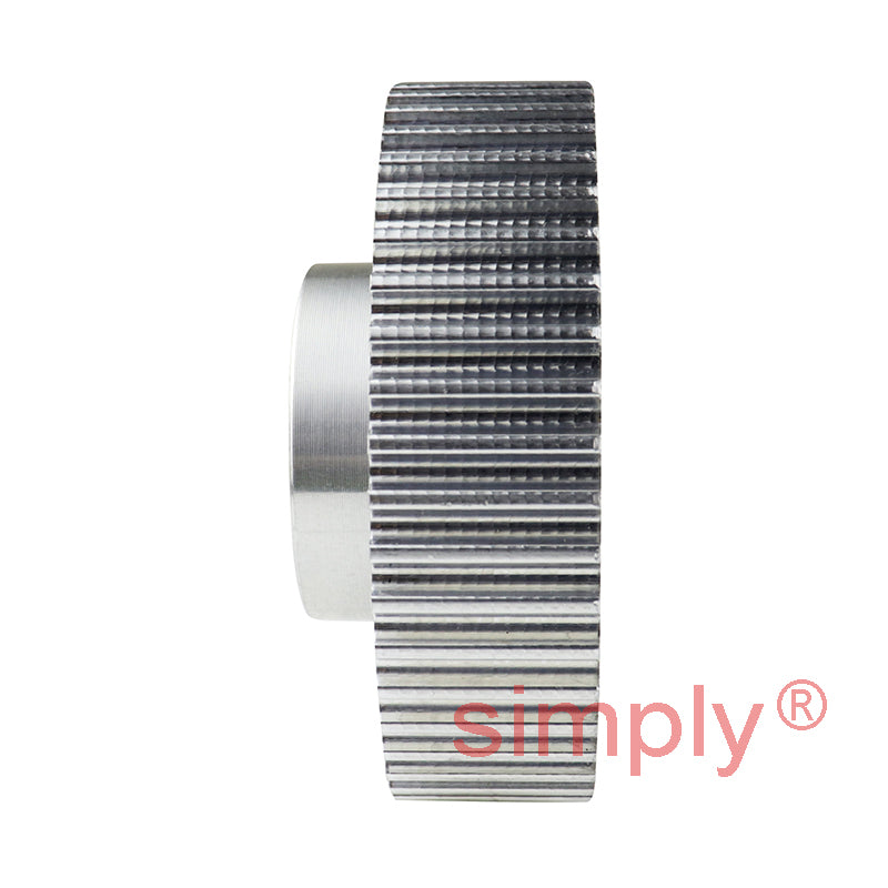 P48-5M-15 - 5mm Pitch 48 Tooth Flangeless HTD Type Aluminium Pilot Bore Timing Pulley for 15mm Wide Belts