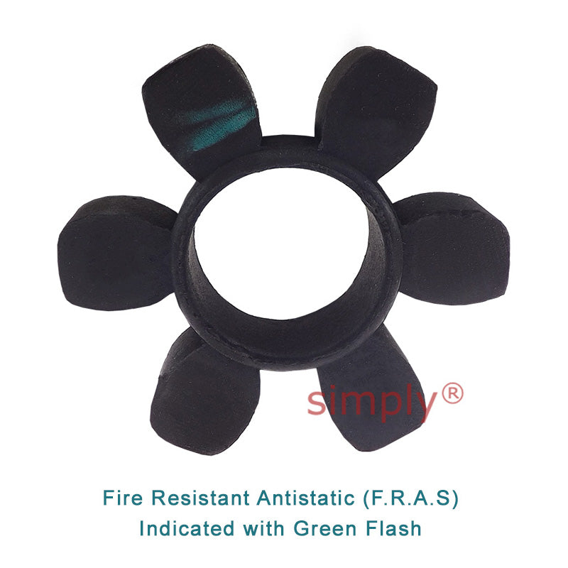Major Brand HRC90F/HRC90H Coupling Assembly Inner/Outer Facing Taper Bores Max Bush Bore 28mm / 1-1/8 inch with Fire Resistant Antistatic (F.R.A.S) Insert
