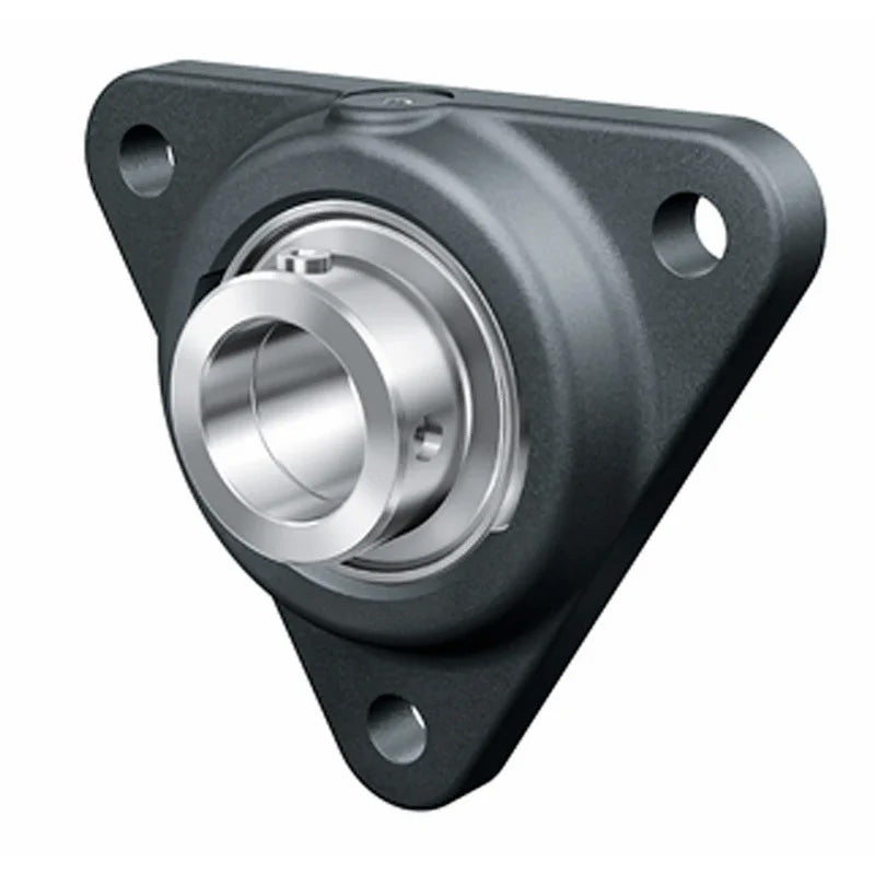 INA PCFTR45XL Three Bolt Cast Iron Triangular Housing Unit with Eccentric Collar Insert 45mm Bore