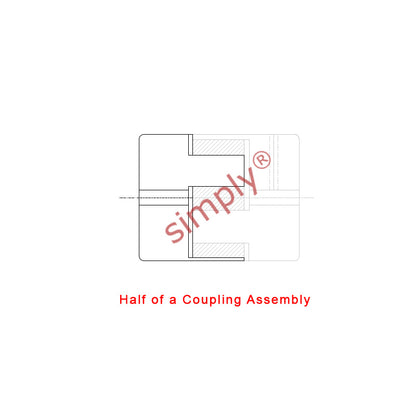 Major Brand L110B Pilot Bored Jaw Coupling Max Bore 42mm