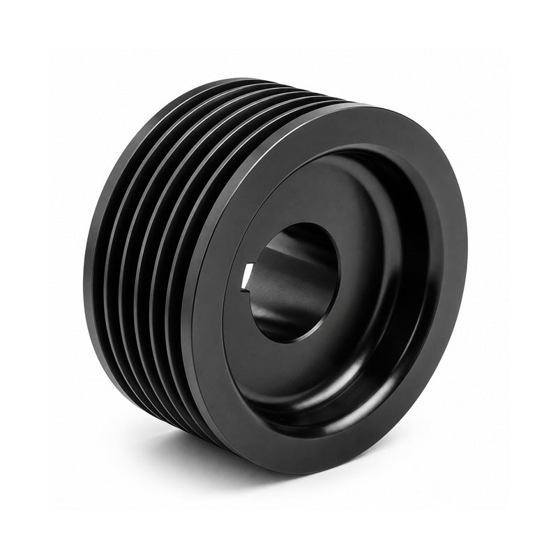 140J08 Tapered Bore Polyvee Belt Pulley 140mm Pitch Diameter 8 Grooves