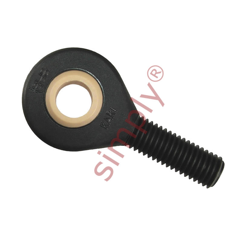 igubal KARI05 Right Hand Male Plastic Rod End 0.312 inch Bore 5/16-24 Thread