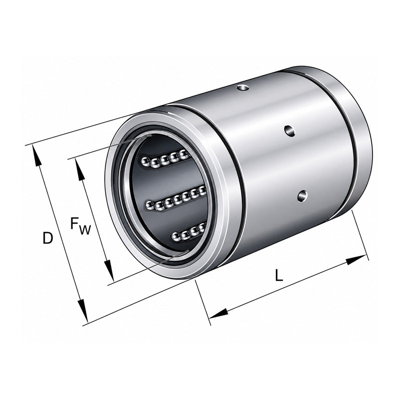 INA KBS20PPAS Relubricatable Linear Ball Bushing with Contact Seals 20x32x45mm