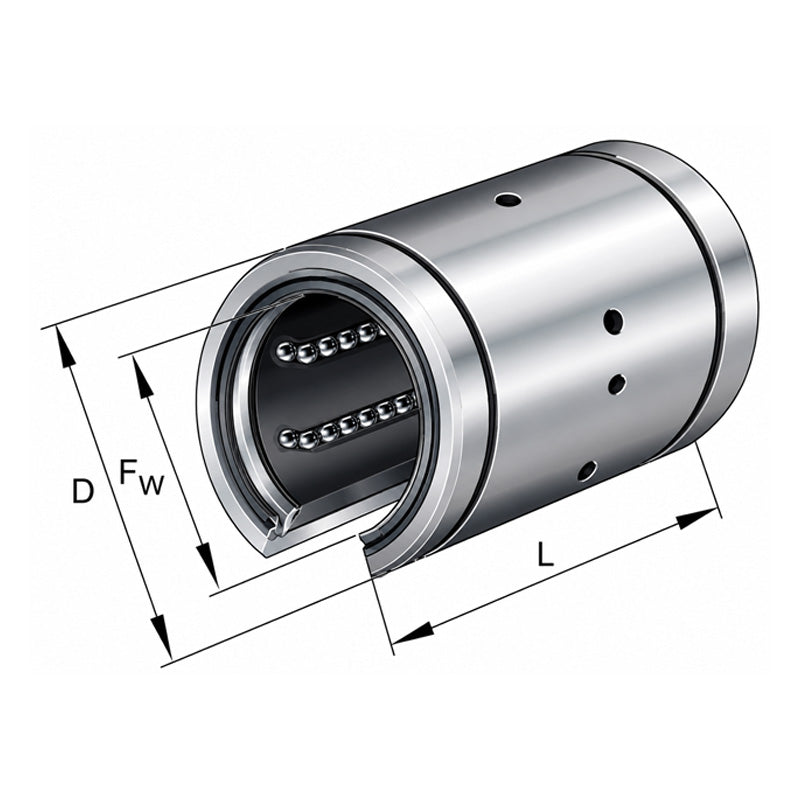 INA KBO25PPAS Relubricatable Linear Ball Bushing with Contact Seals 25x40x58mm