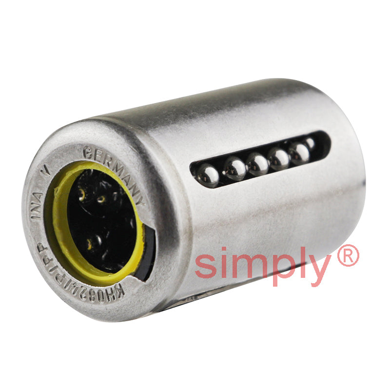 INA KH08PP Relubricatable Closed Linear Ball Bushing Sealed with Contact Seals 8x15x24mm