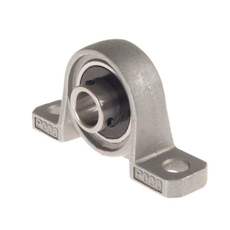 KP004 2 Bolt Aluminium Pillow Block with 20mm Bore Grub Screw Insert
