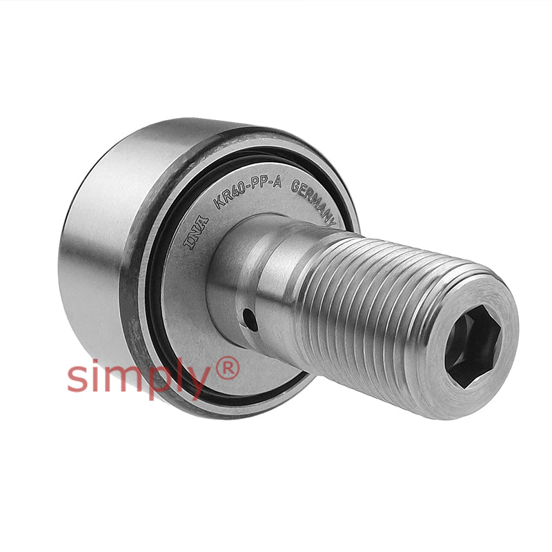 INA KR40PPA Lip Sealed Crowned Cam Follower 40x20x18mm M18x1.5 Thread