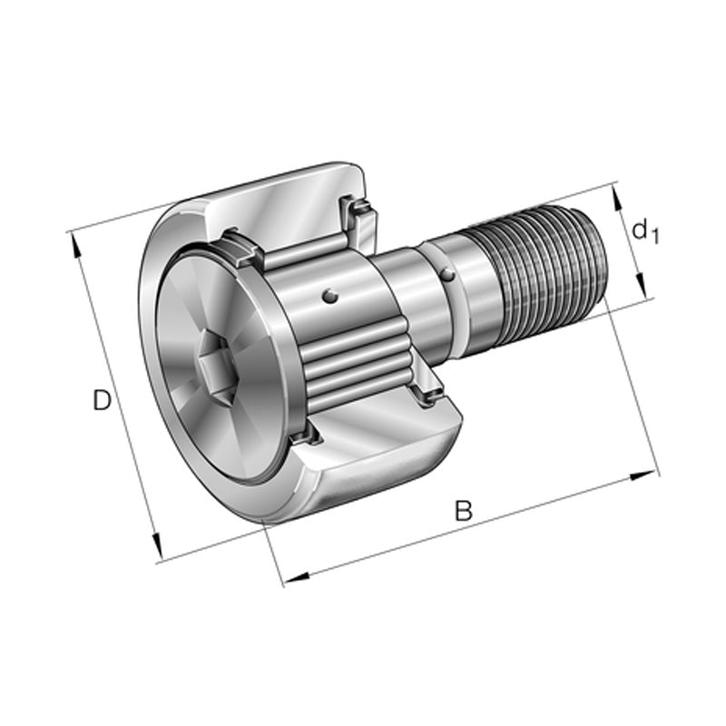 INA KRV62-X-PP-A Stud Type Track Roller 24x62x80mm - Allow 1-2 Days - Contact Us For Faster Delivery