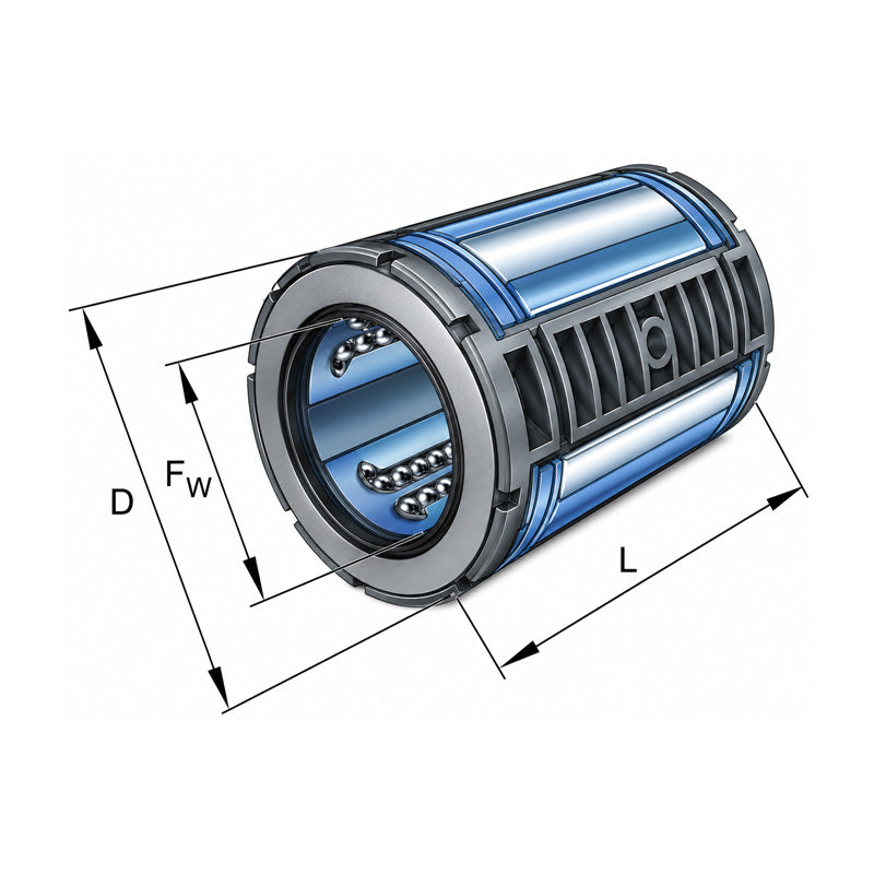 INA KS50PP Closed Self Aligning Linear Ball Bushing with Contact Seals 50x75x100mm