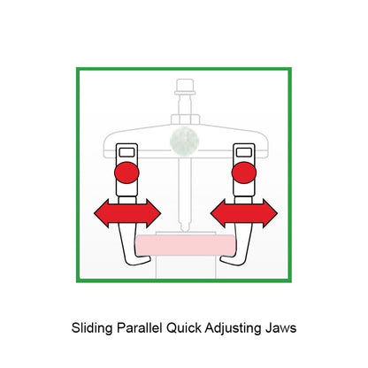 KUKKO Series 2-303-P Narrow Quick Adjusting S Pulling Jaws (Pair) 300mm Allow 2-3 Days