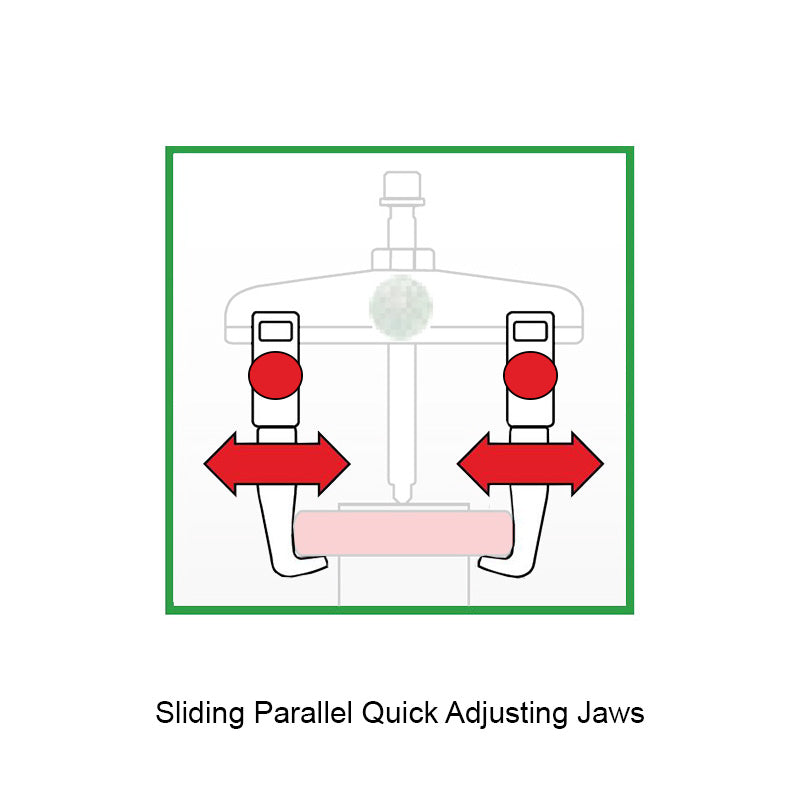 KUKKO Series 1-193-P Narrow Quick Adjusting S Pulling Jaws (Pair) 200mm Allow 2-3 Days