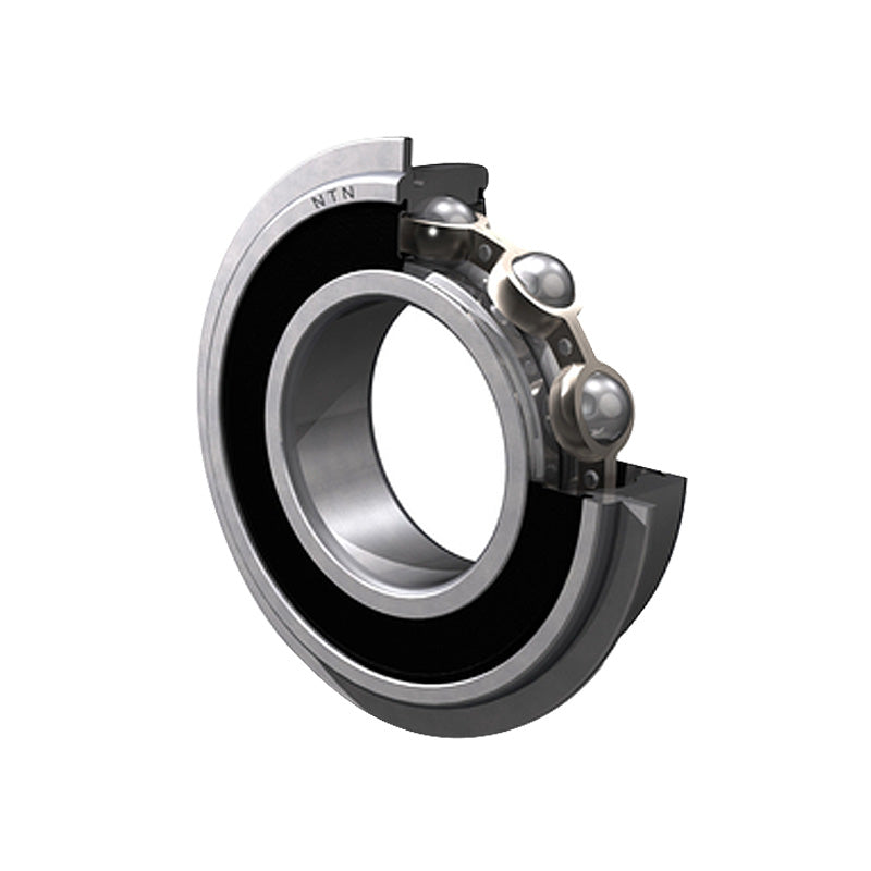 NTN 6211LLBNR/2AS Non-Contact Deep Groove Ball Bearing with Low Friction Seals and Snap Ring 55x100x21mm
