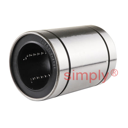 LM30UU Closed Linear Ball Bushing with Rubber Seals 30x45x64mm
