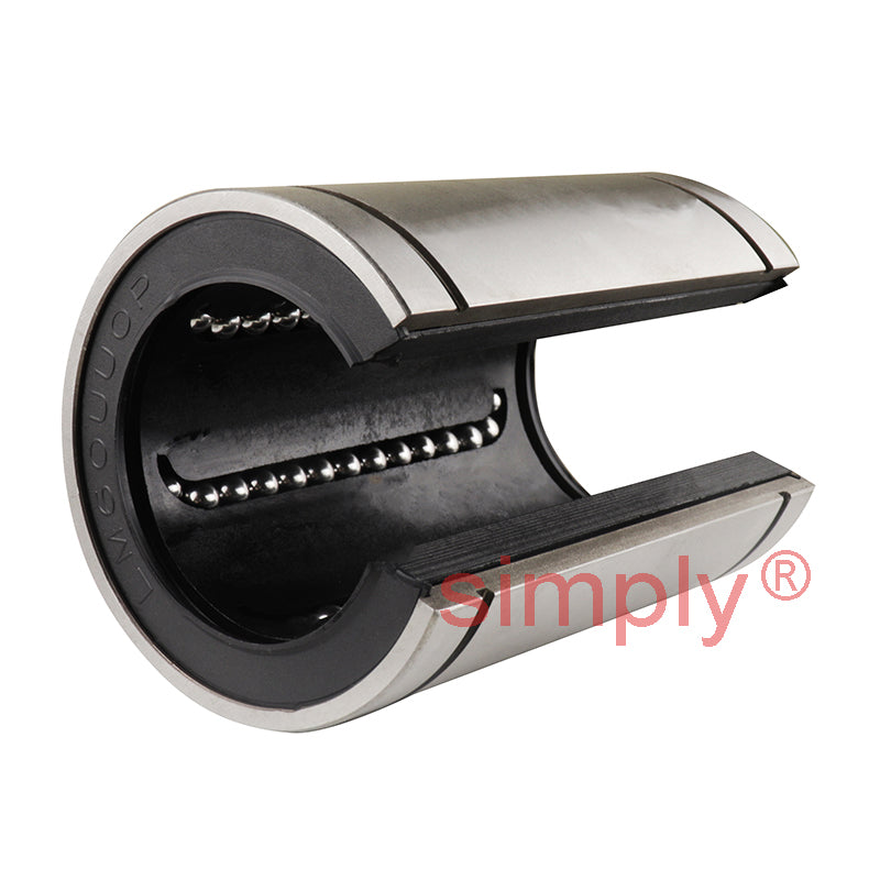 LME60UUOP Open Linear Ball Bushing with Rubber Seals 60x90x125mm