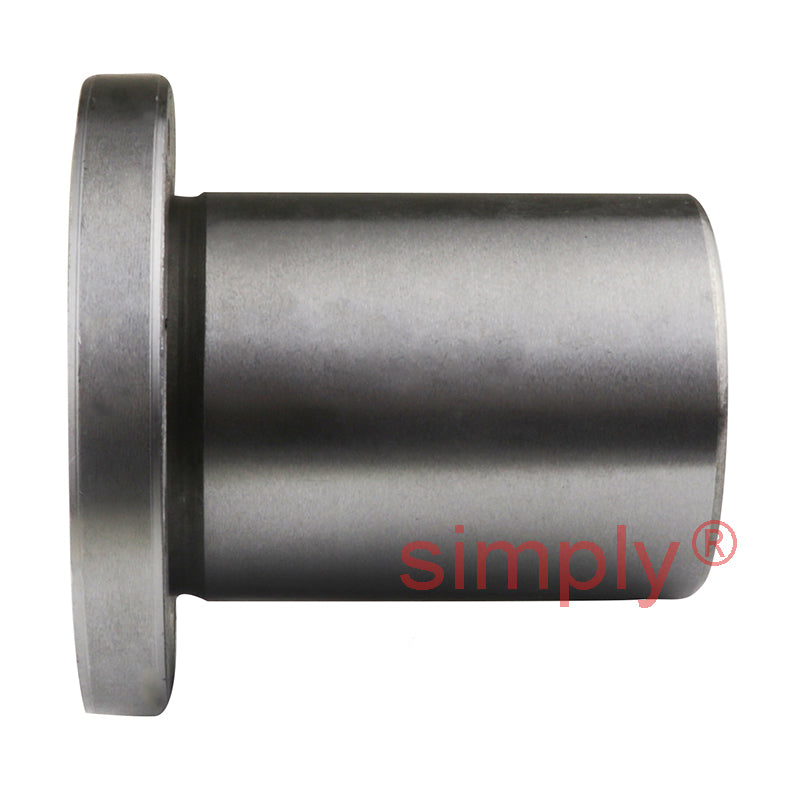 LMEF25UU Round Flanged Linear Ball Bushing with Rubber Seals and Resin Retainer 25x40x58mm