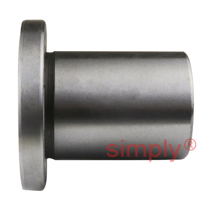 LMEF25UU Round Flanged Linear Ball Bushing with Rubber Seals and Resin Retainer 25x40x58mm