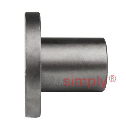LMEF12UU Round Flanged Linear Ball Bushing with Rubber Seals and Resin Retainer 12x22x32mm