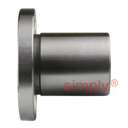 LMEF16UU Round Flanged Linear Ball Bushing with Rubber Seals and Resin Retainer 16x26x36mm