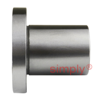 LMEF20UU Round Flanged Linear Ball Bushing with Rubber Seals and Resin Retainer 20x32x45mm
