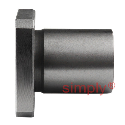 LMEK12UU Square Flanged Linear Ball Bushing with Rubber Seals and Resin Retainer 12x22x32mm