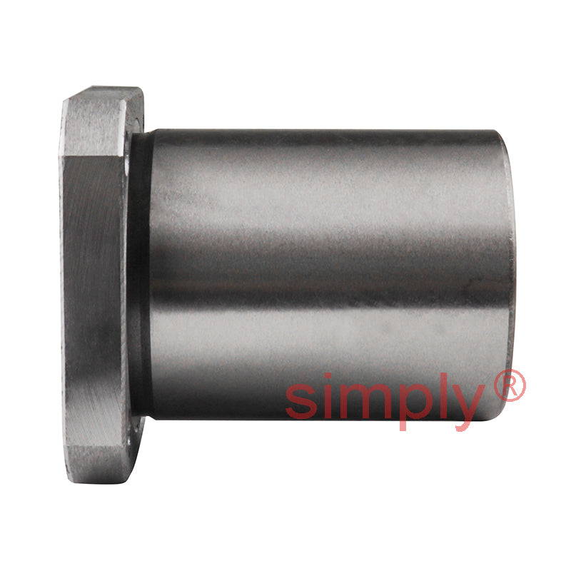 LMEK25UU Square Flanged Linear Ball Bushing with Rubber Seals and Resin Retainer 25x40x58mm