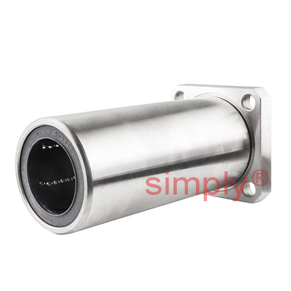 LMEK40LUU Long Square Flanged Linear Ball Bushing with Rubber Seals and Resin Retainer 40x62x151mm