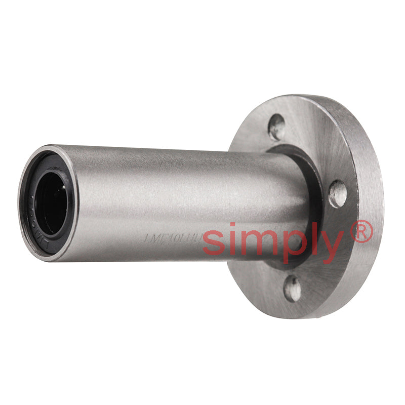 LMF10LUU Long Series Metric Round Flanged Linear Ball Bushing 10x19x55mm