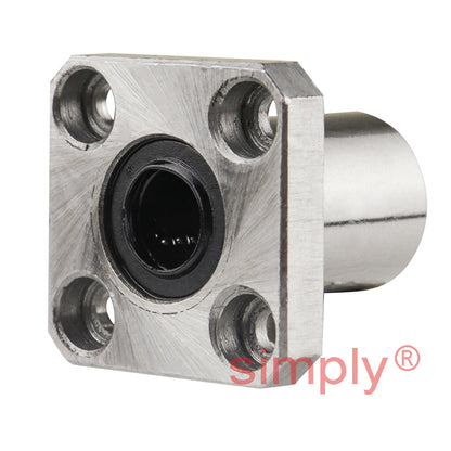 LMK6UU Metric Square Flanged Linear Ball Bushing 6x12x19mm