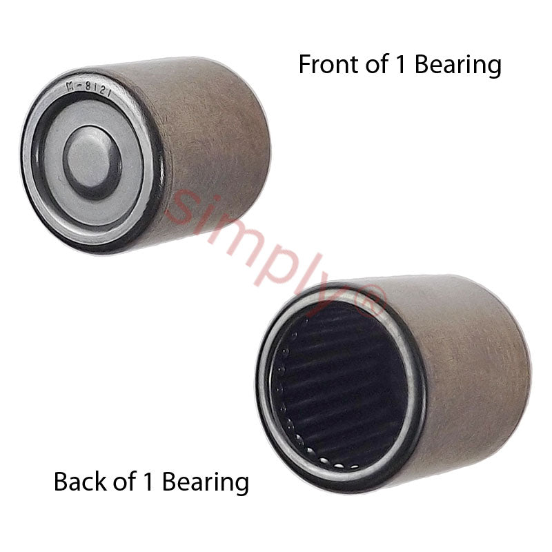 Major Brand M8121 Imperial Drawn Cup Closed End Type Full Complement Needle Roller Bearing 1/2x11/16x3/4 inch