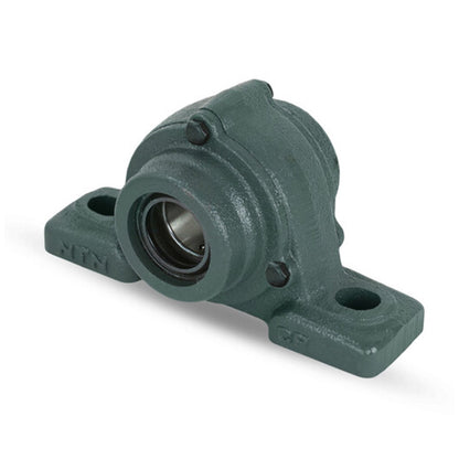 NTN M-C-UCP212-207D1 Imperial Cast Iron Two Bolt Pillow / Plummer Block Housing with 2-7/16 inch Bore Insert with Cast Iron Cover - Open Version - Allow 2-3 Days