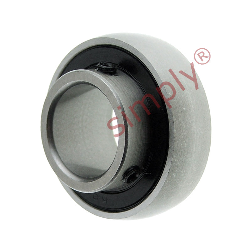 SK002 Stainless Steel Metric Grub Screw Type Bearing Insert with 15mm Bore 32mm Outside Dia