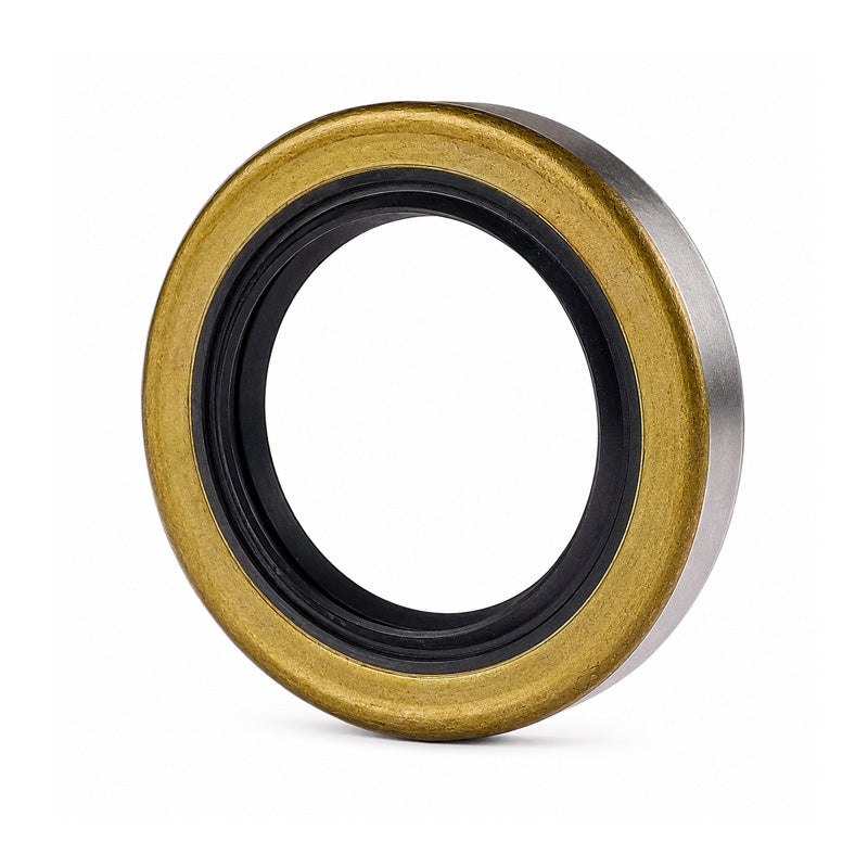 1.18x1.31x0.12 inch Metal Cased Nitrile Rubber Rotary Shaft Oil Seal Springless Design VB Style